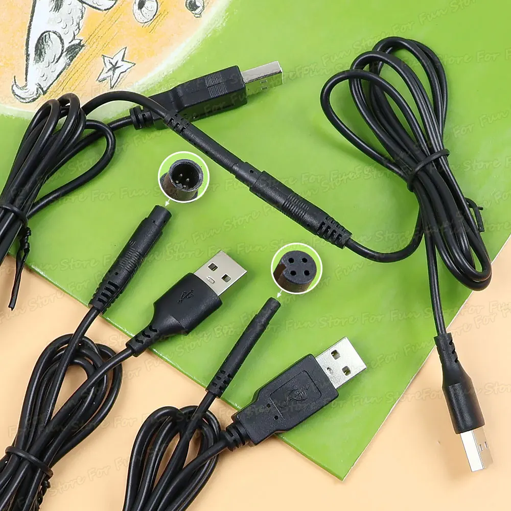 For-Fun USB 2.0 to 4Pin Male & Female for Car Rear View Vehicle DVR Camera Extension Connector HD Monitor Adapter Cable 1Meter