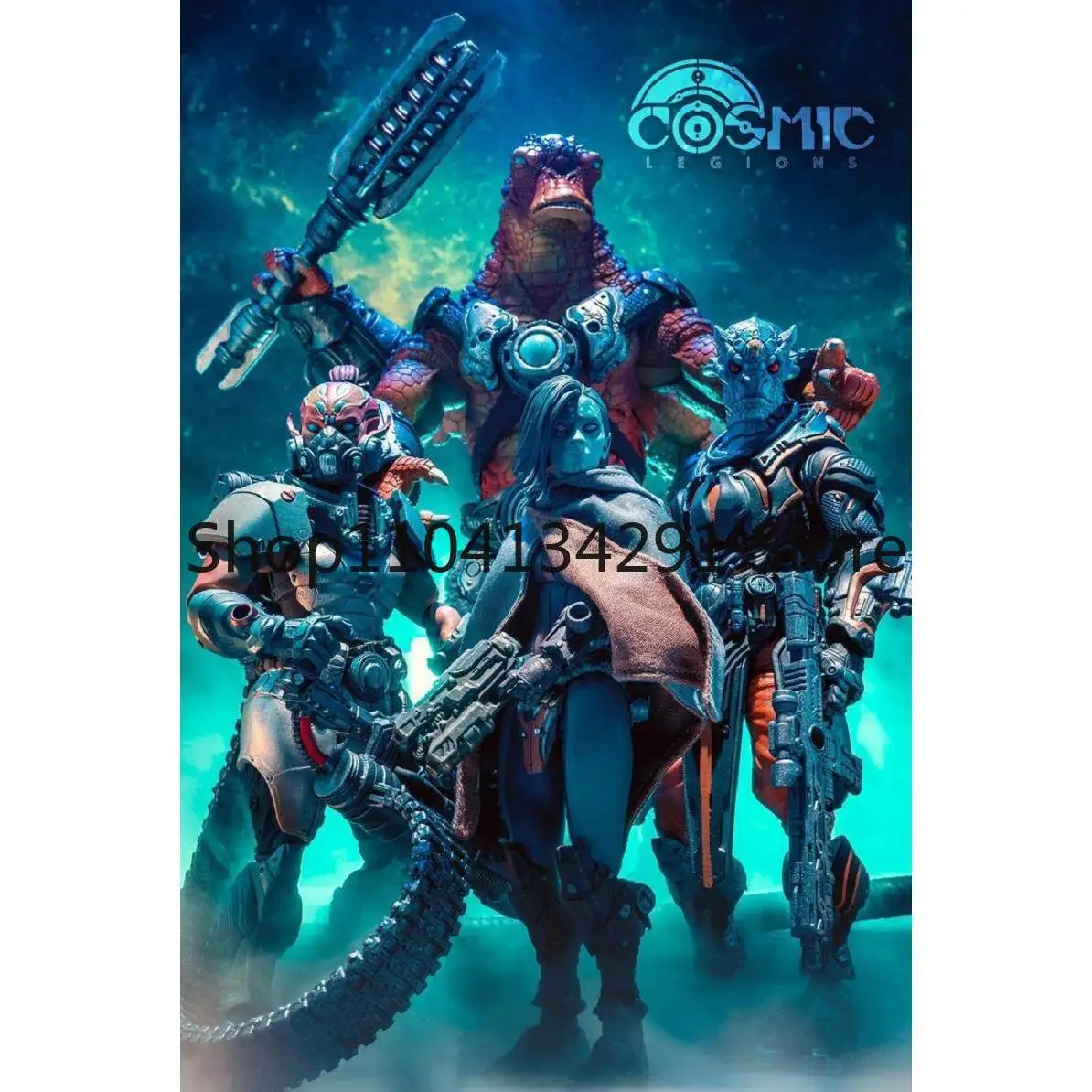 Original quatre chevaliers légion cosmique 7 pouces figurine articulée vague 1 CLW1 gardien Jailer Tega figurine à quatre mains modèle jouet