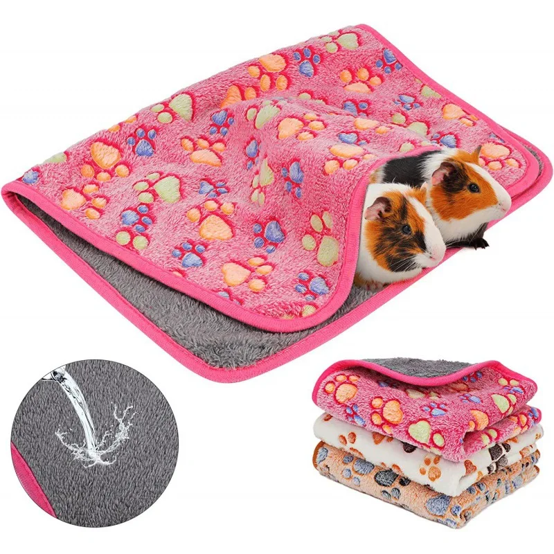 Hamster Guinea Pig Blanket Small Pet Item Soft Warm Bed Sleep Mat Flannel Fleece Pad for Rabbit Hedgehogs Hamster Accessories