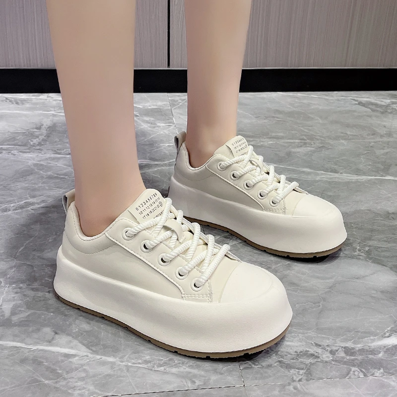 Women Platform Sneakers Spring Designer Shoes Thick Bottom Casual Vulcanized Shoes Ladies Autumn Chunky Shoes Zapatos De Mujer