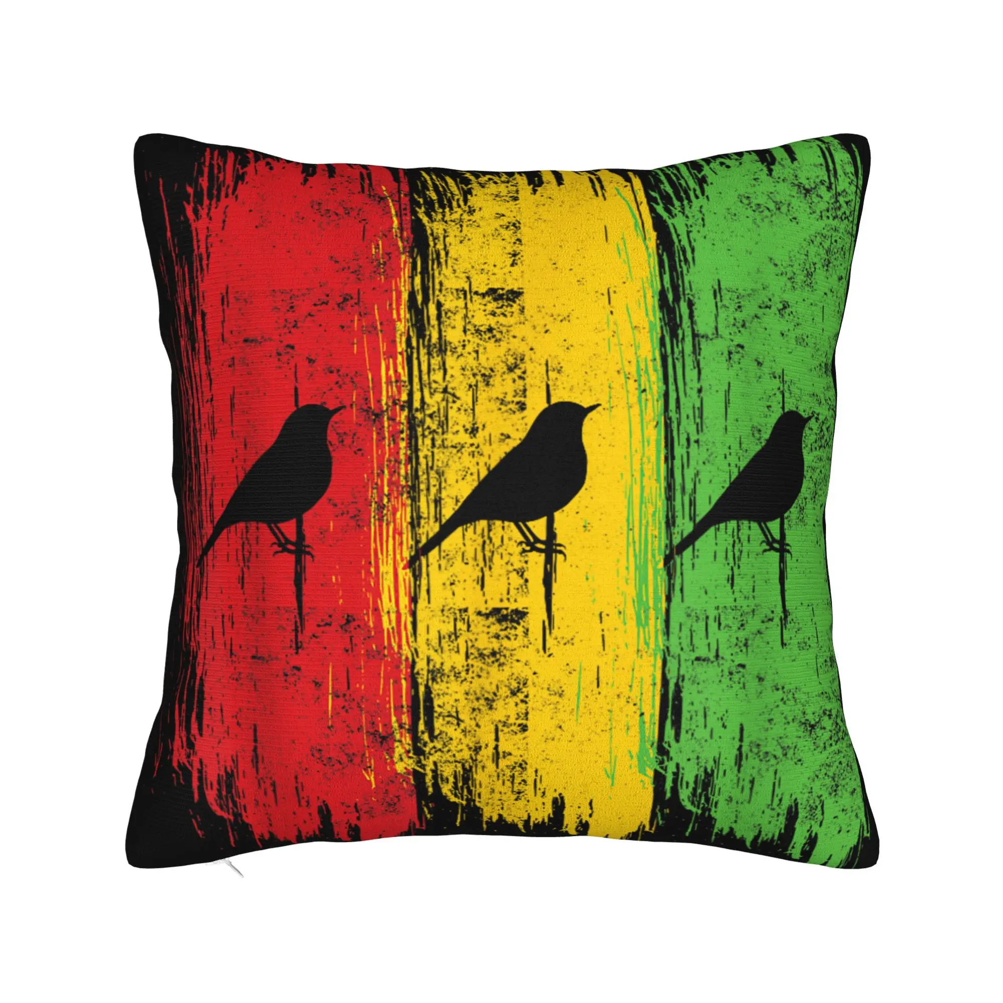Good Rastafari Music Vibes Only Rasta Jamaica Reggae Pillowcases Bob Marley Pillow Case For Couch Bed Living Room Pillow Cover