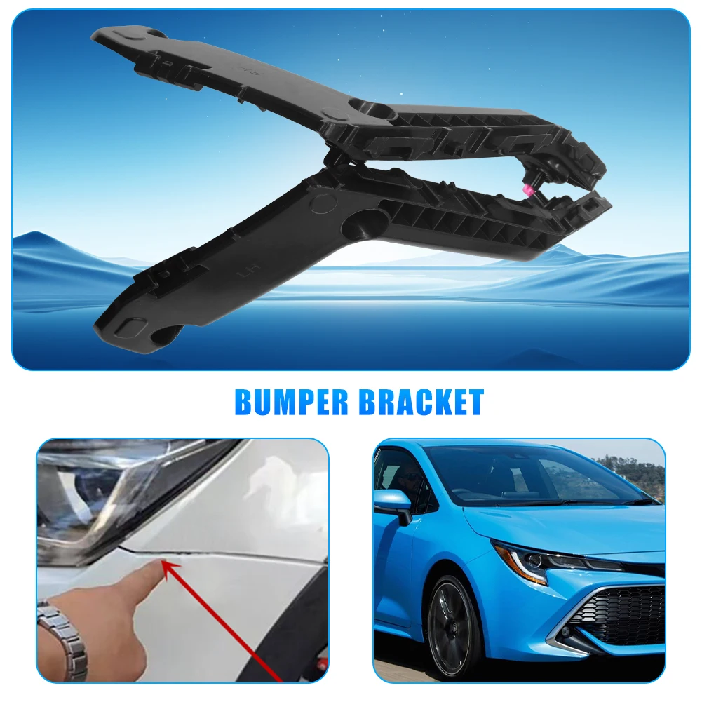 

Для Toyota Corolla 2017, 2018 2019, пара монтажных кронштейнов для фиксатора переднего бампера, комплект 5211502350 TO1043131 5211602330 TO1042131