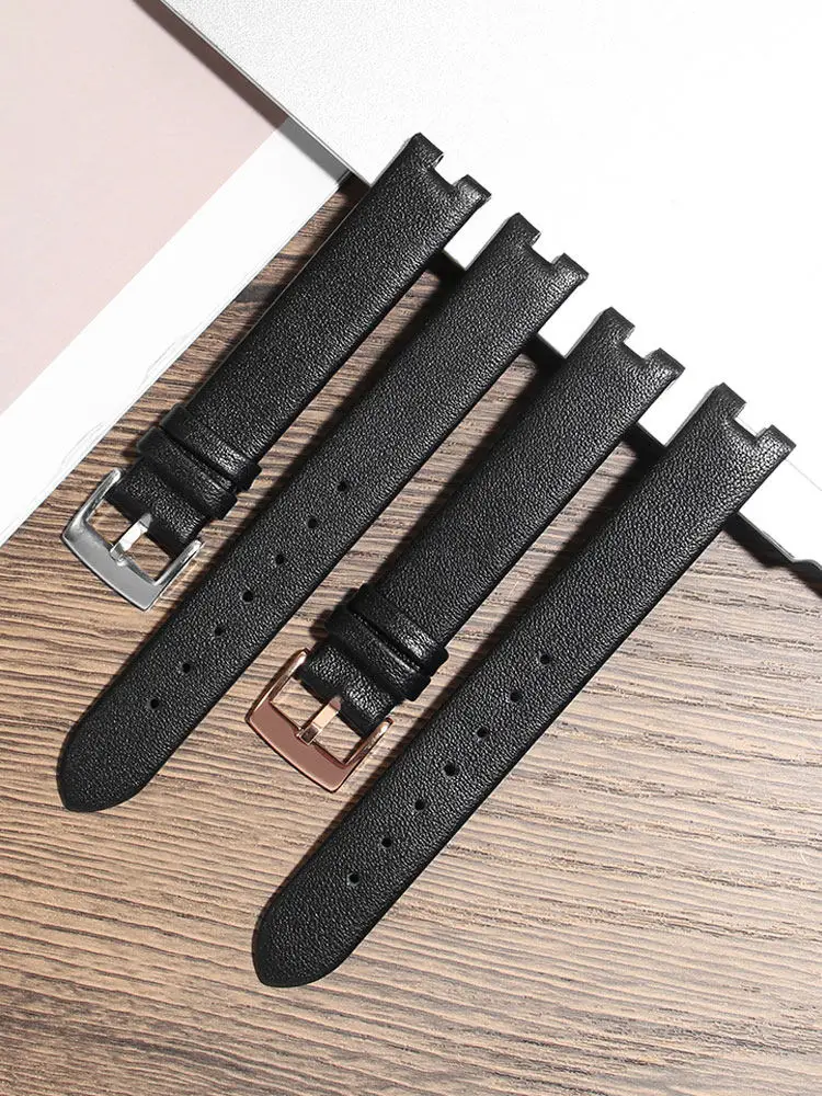 Suitable for Gucci YA141401 YA141505 Gucci Series Soft Leather Watch with Accessories 14 * 4mm Women
