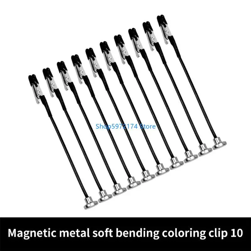 Y3NB 10Pcs Model Painting Alligators Clip with Strong Magnet for Stability