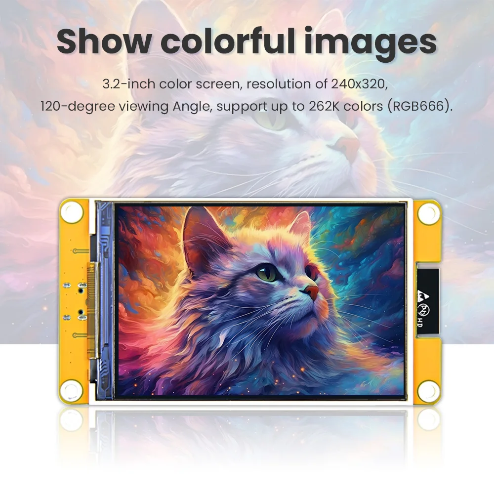 3.5inch ESP32-WROOM-32E TFT LCD Screen 120 degree Viewing Angle 320x480 Dispaly MAX 262K Colorful for Arduino ESP32 LVGL WIFI
