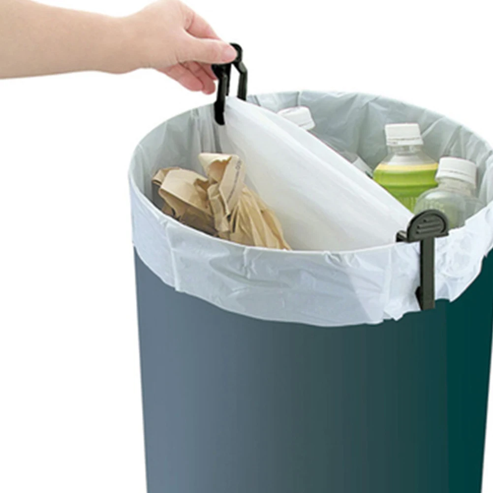 

Trash Bag Clips Plastic Prevent Slipping Easy Use Home Hotel Restaurant Dustbin Clamps Waste Bin Trash Bags