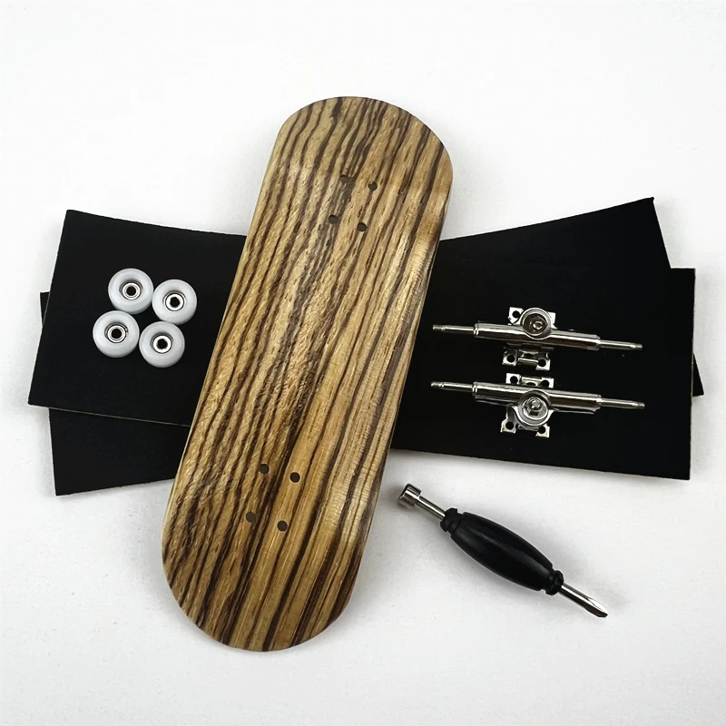 Printing Fingerboard 34mm with Finger Skateboard Bearing CNC Wheels and Trucks