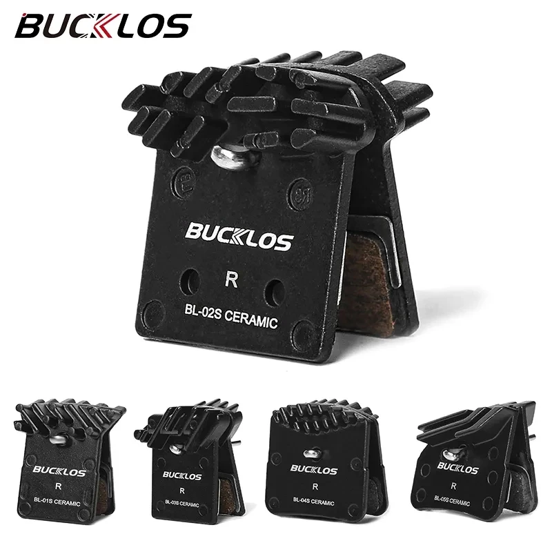 BUCKLOS Bicycle Brake Pads Ceramic MTB Hydraulic Brake Pad Disc Brake Pad for Bicycle Brake Part Fit Shimano L05A J04C H03C NUTT