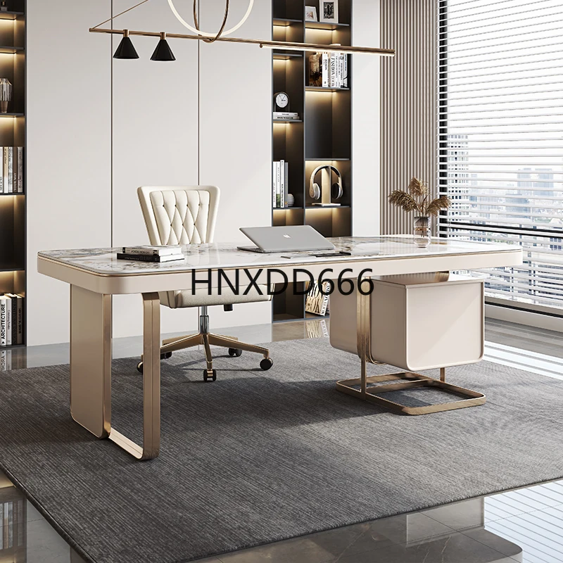 طاولة كمبيوتر مكتبية لغرفة النوم وغرفة الدراسة المنزلية من الخشب الصلب #3