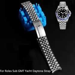 904 Jubilee Watch Band For Rolex Sub GMT Yacht Daytona 20mm Watch Strap Luxury Bracelet Mod Parts Replacement Accessories