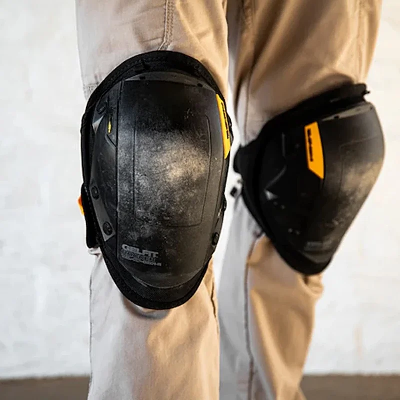 Hard shell silicone wear-resistant protective knee pads