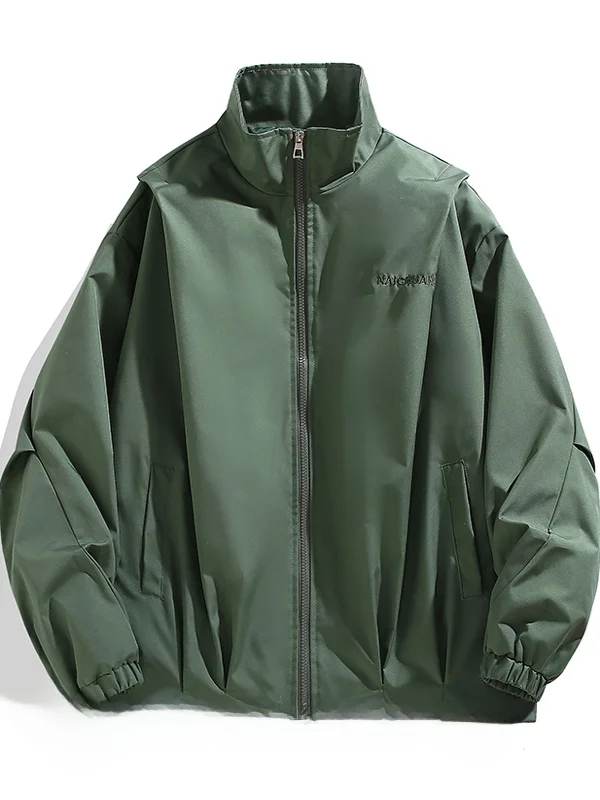 

Мужской тюнет в стиле ретро с американской вышивкой, модный бренд Haome, деконструированный дизайн, сенсация, сложенный воротник, джерт с буквами