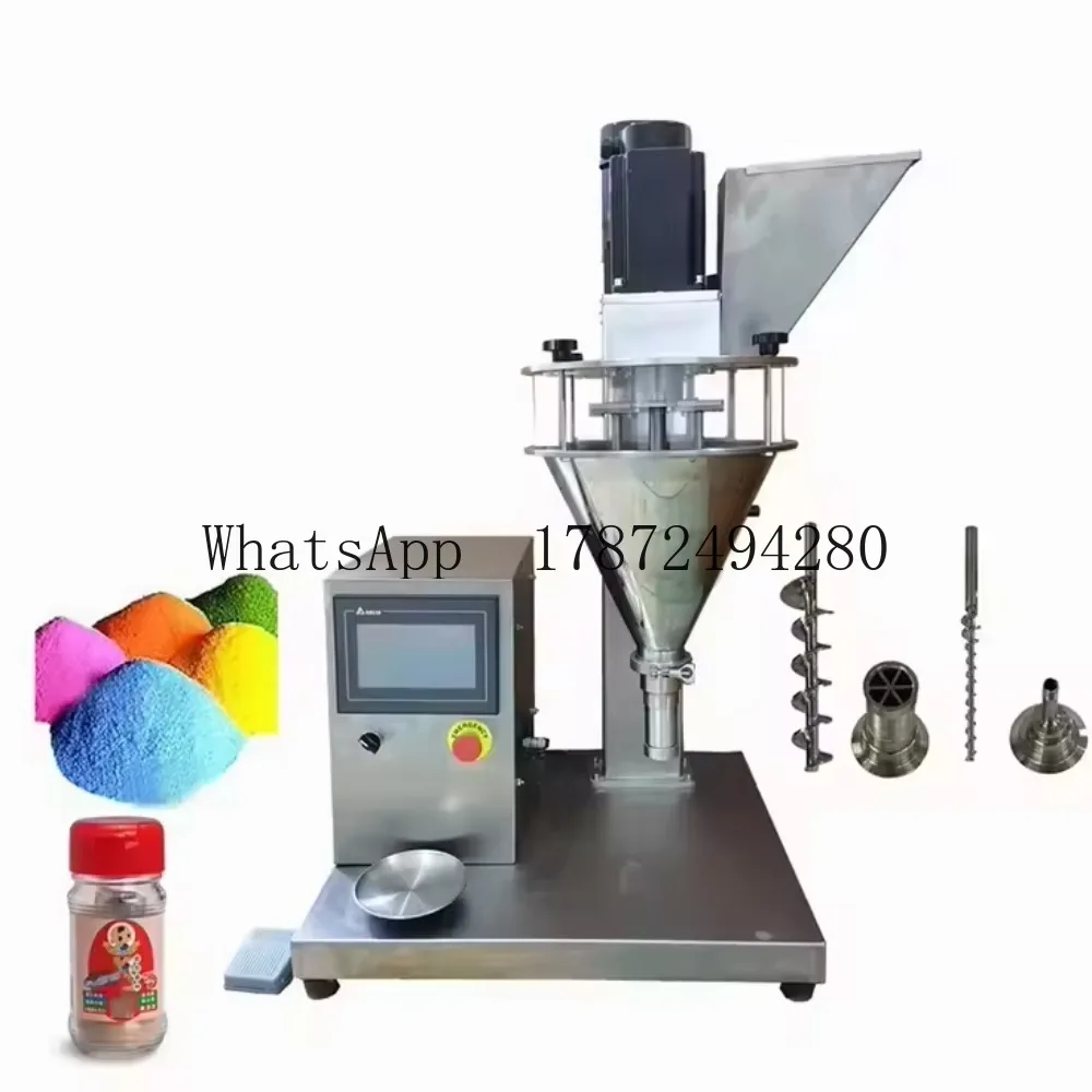 

Powder dispensing machine Small business bottle cap Powder auger filling machine Quantitative filler