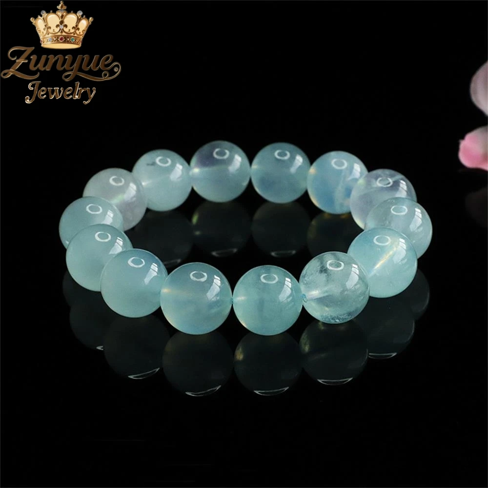 

High-End Natural Glacier Blue Crystal Bracelet Luxury Quality Jewelry Fashion Jewelry Exquisite Elegant Charms Popular Young
