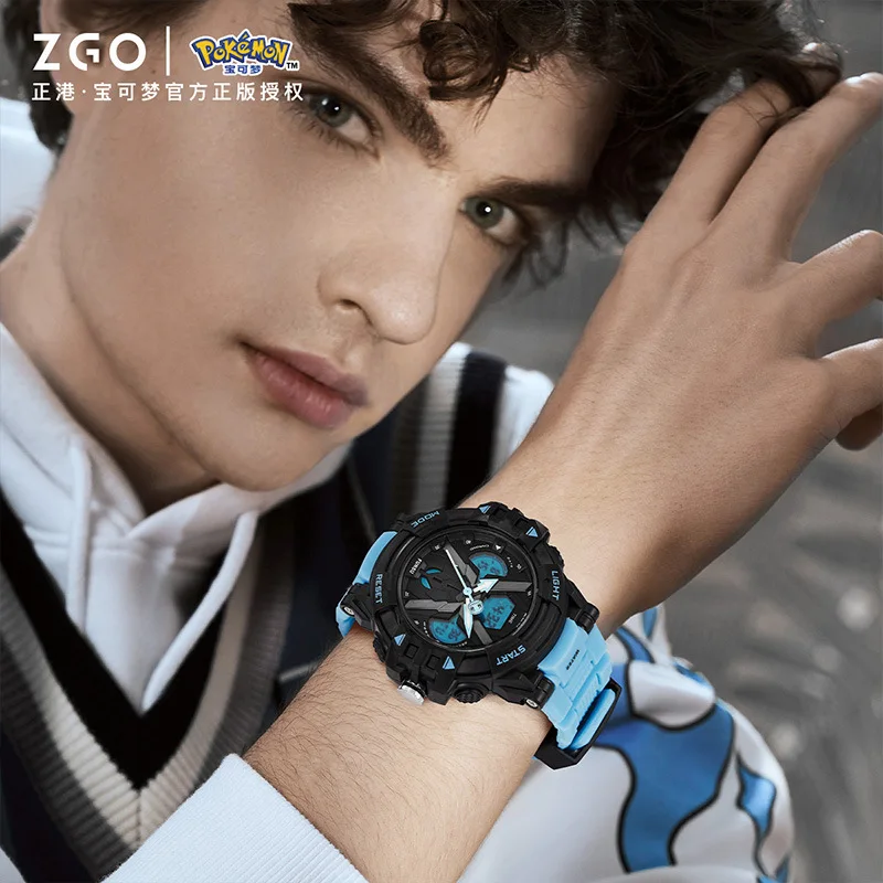 Pokémon Squirtle Charizard Mechanical Watch Electronic Watches Anime Cool Multifunctional Waterproof Luminous Wristwatch Gifts