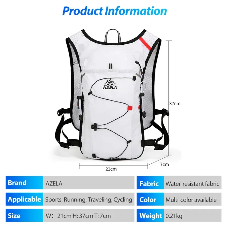 NEW Breathable Hydration Vest Trail Running Backpacks Lightweight Cycling Run Jogging Marathon Backpack Riding Climbing Bag