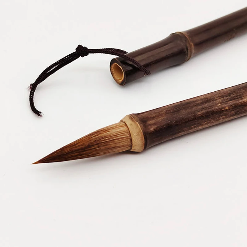 Weasel Hair Chinese Calligraphy Brush Chinese Painting Brush Small Regular Script Brush Pen Transcribing Scriptures Calligraphie