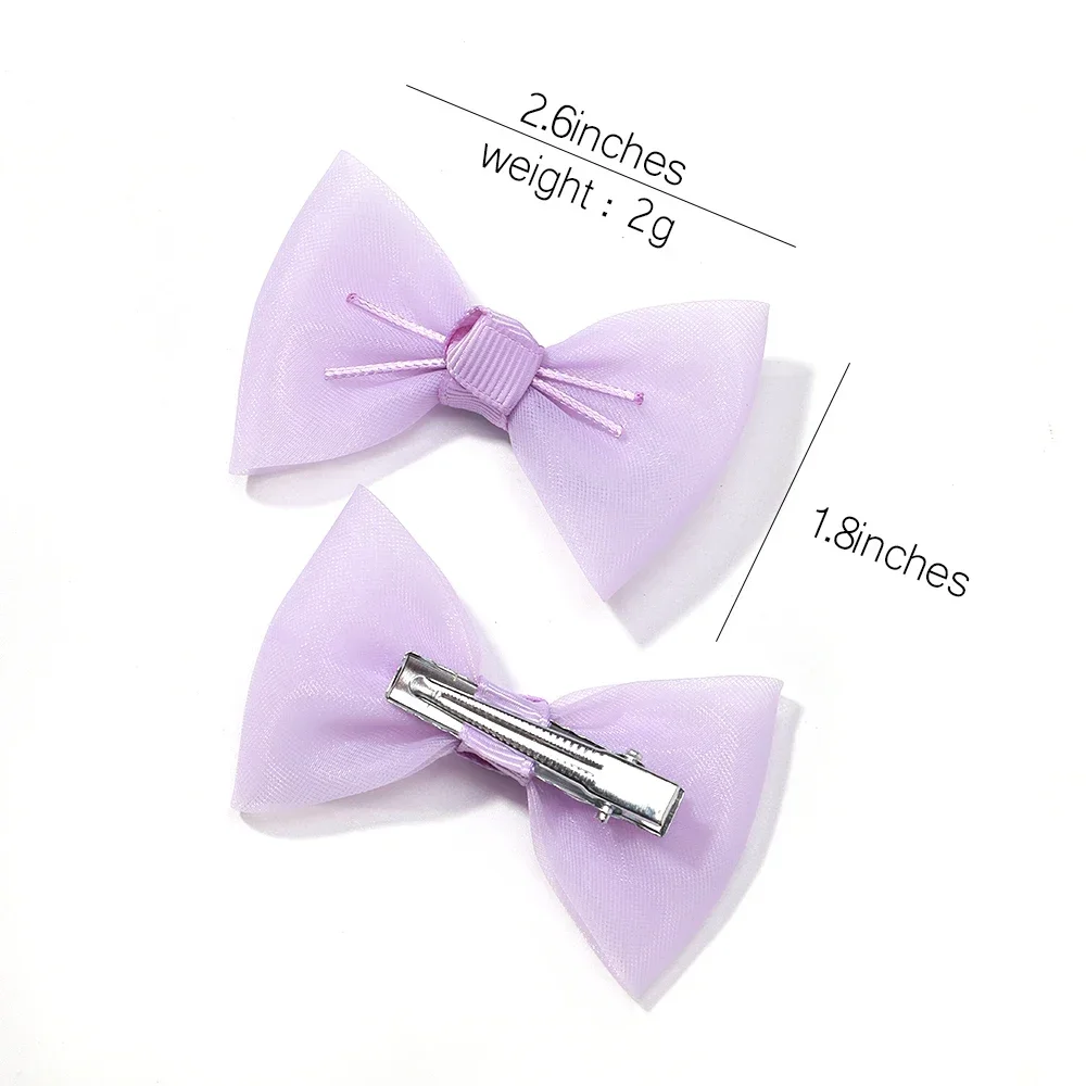 6pcs/set New Sweet Lovely Girls Kids Cloth Lace Lolita Bow Hairpin Hair Clips Princess Hair Accessories Baby Barrettes Wholesale