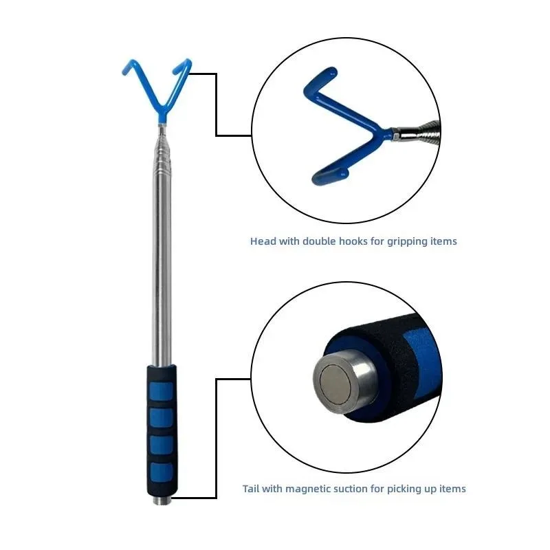 for Telescopic Magnetic Pickup Tool Powerful High-altitude Pickup Bar Hardware Parts Screw Absorber