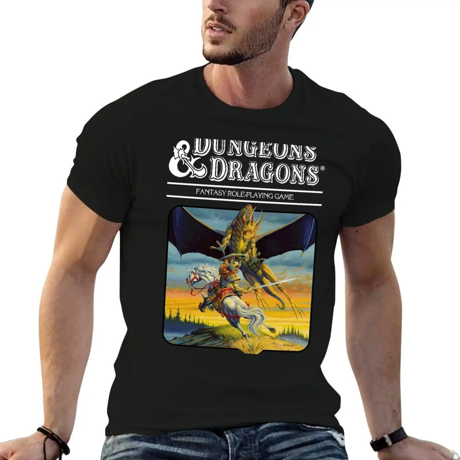 Dungeons amp Dragons Expert Set artwork T-Shirt anime shirt oversized graphic tee sweat shirts, men