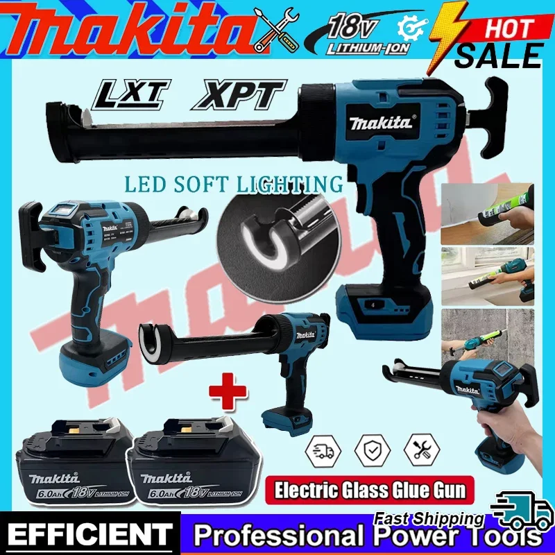 

Makita Cement Glass Adhesive Glue Seal Sealant Tool Electric Glass Glue Gun Wireless Glass Doors Windows Filling Sewing Gun