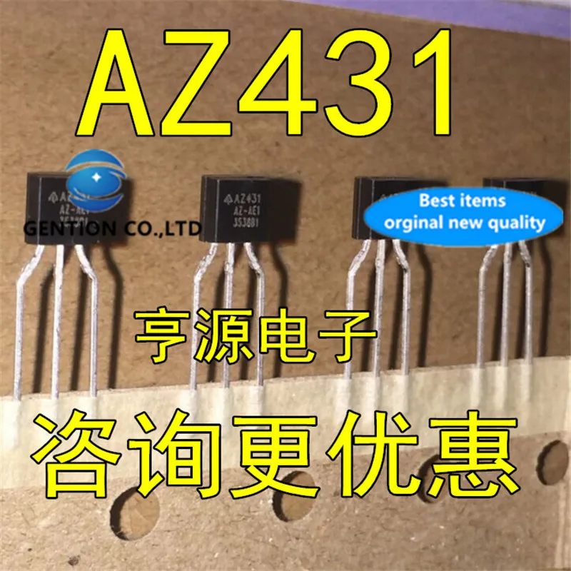 50Pcs AZ431 AZ431AZ-ATRE1 AZ431AZ-AE1  TO-92 Adjustable precision parallel connection in stock  100% new and original