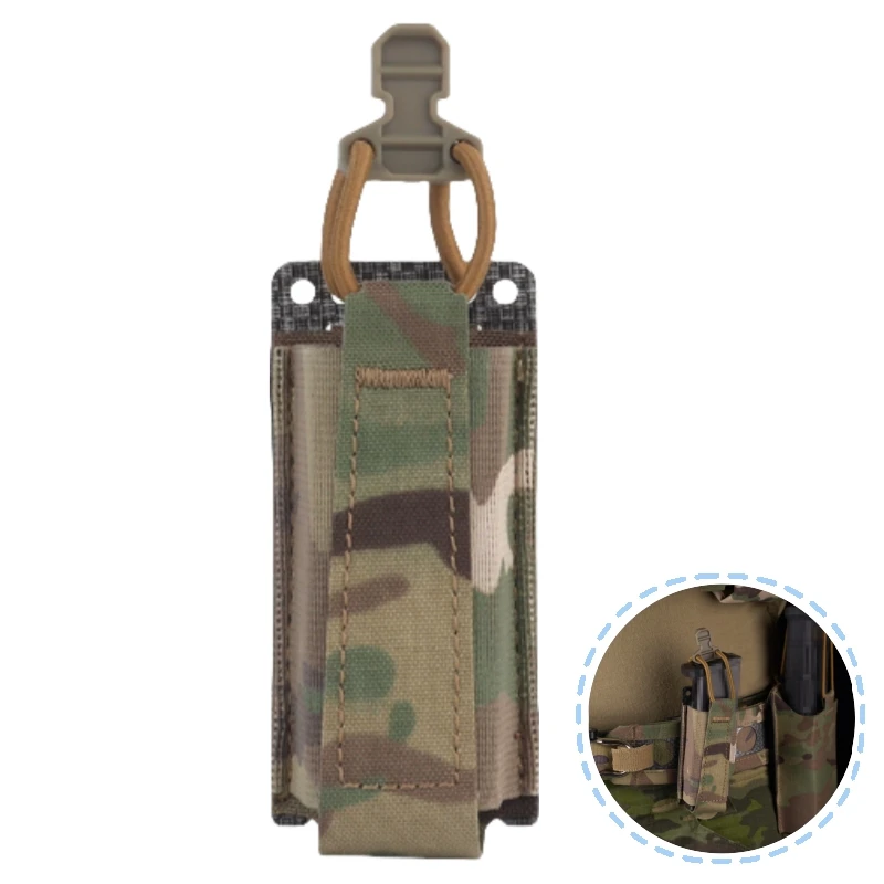 

Elastic Single Utility Magazine Pouch | Compact EDC Organizer | Secure Holder for Tools Batteries & Small Essentials