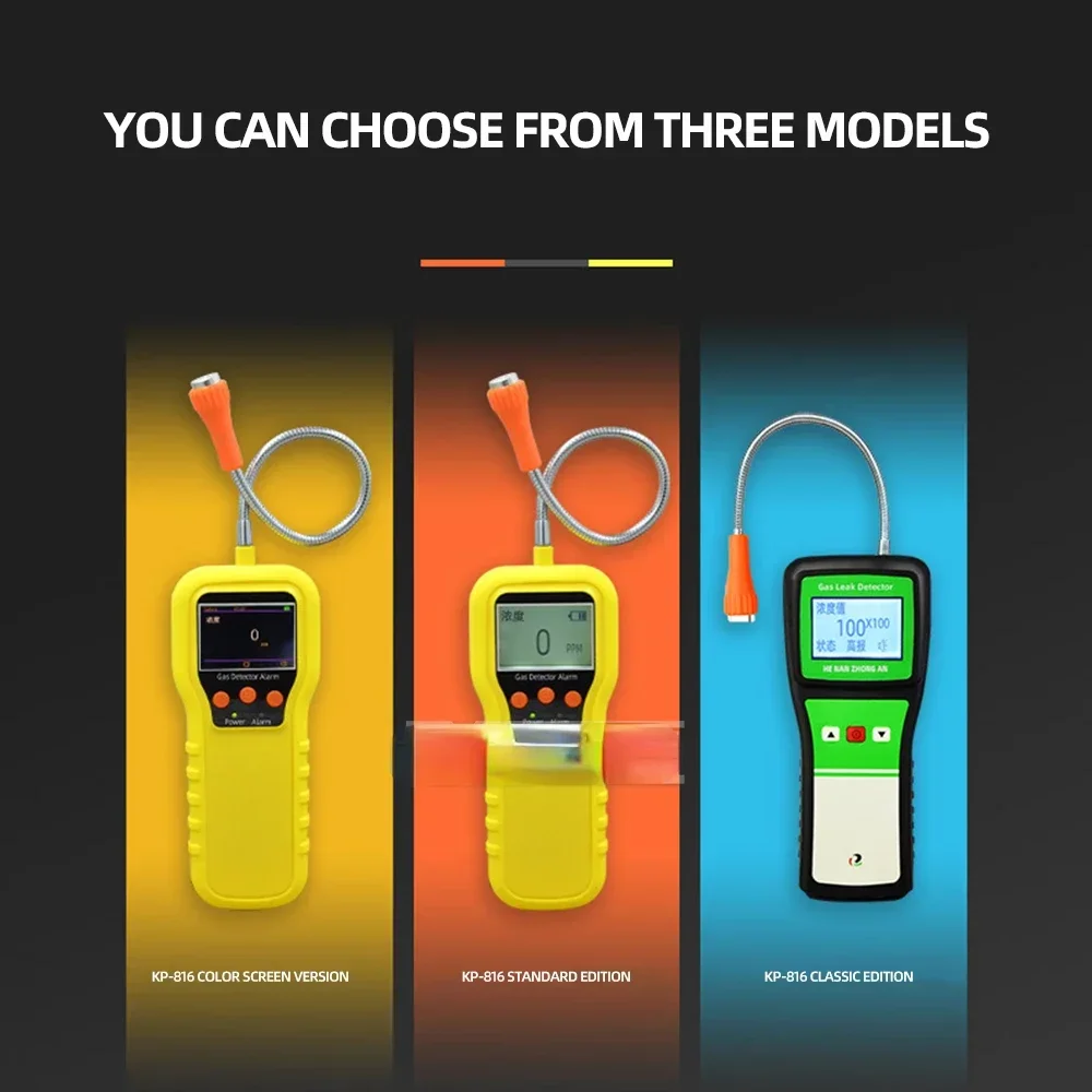 Kp816 Portable Combustible Gas Leak Detector Natural Gas Methane Gas