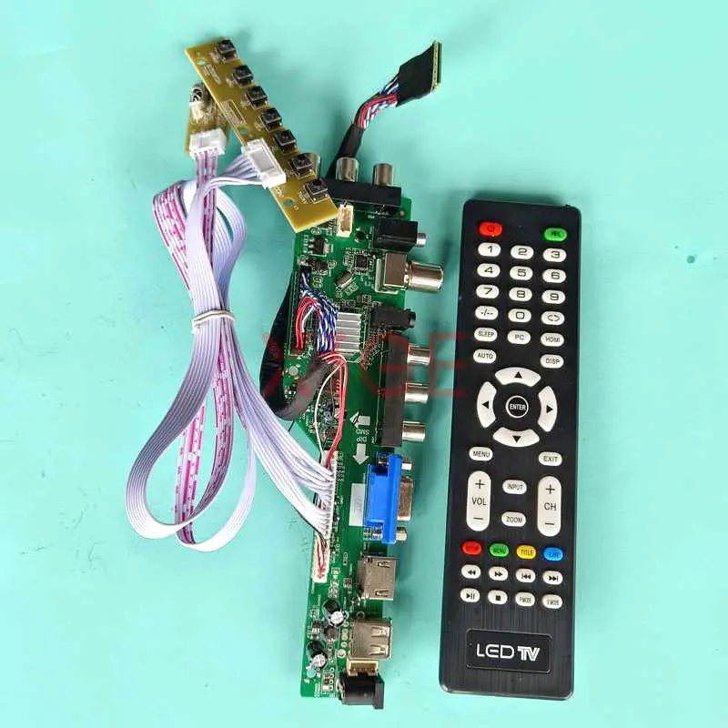 

DIY набор для Φ 1280x800 LVDS 40Pin USB/DHMI/VGA/AV DVB-T/C 13,3 "панель контроллера ноутбука, плата драйвера