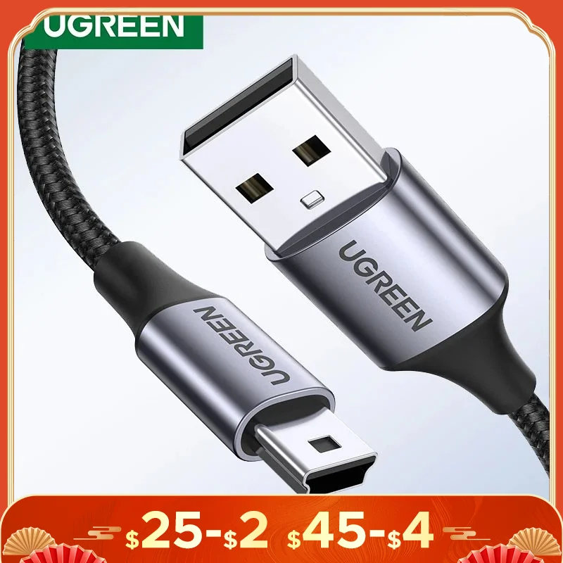 

Ugreen Mini USB Cable Mini USB to USB Fast Data Charger Cable for MP3 MP4 Player Car DVR GPS Digital Camera HDD Mini USB