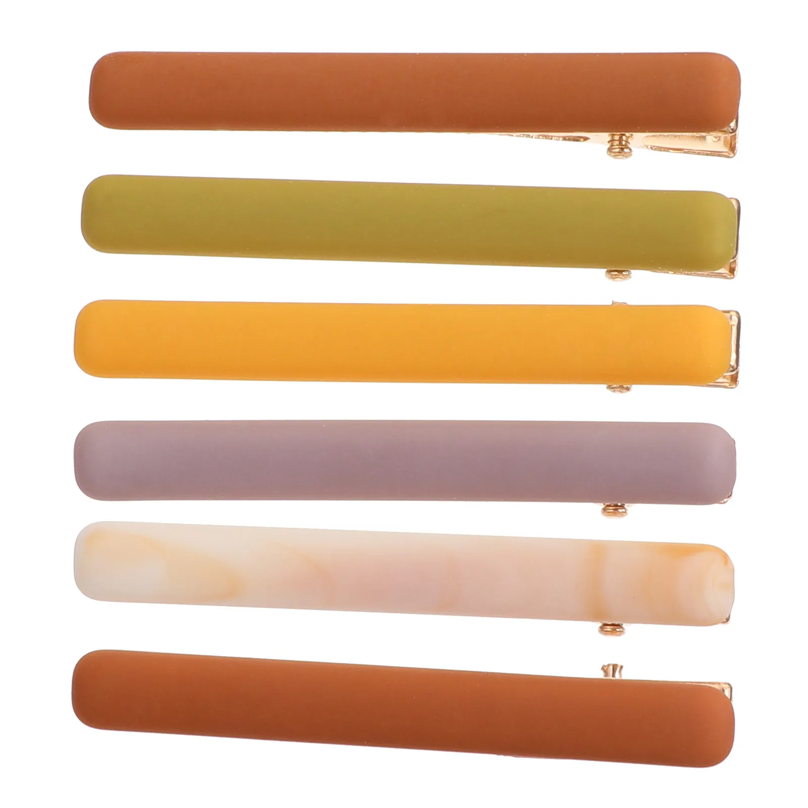 

6pcs Duckbill Hair Accessories Hair Clip Accessories Fresh Simple Bangs Side Clips Dense Practical Fashionable Hairpins