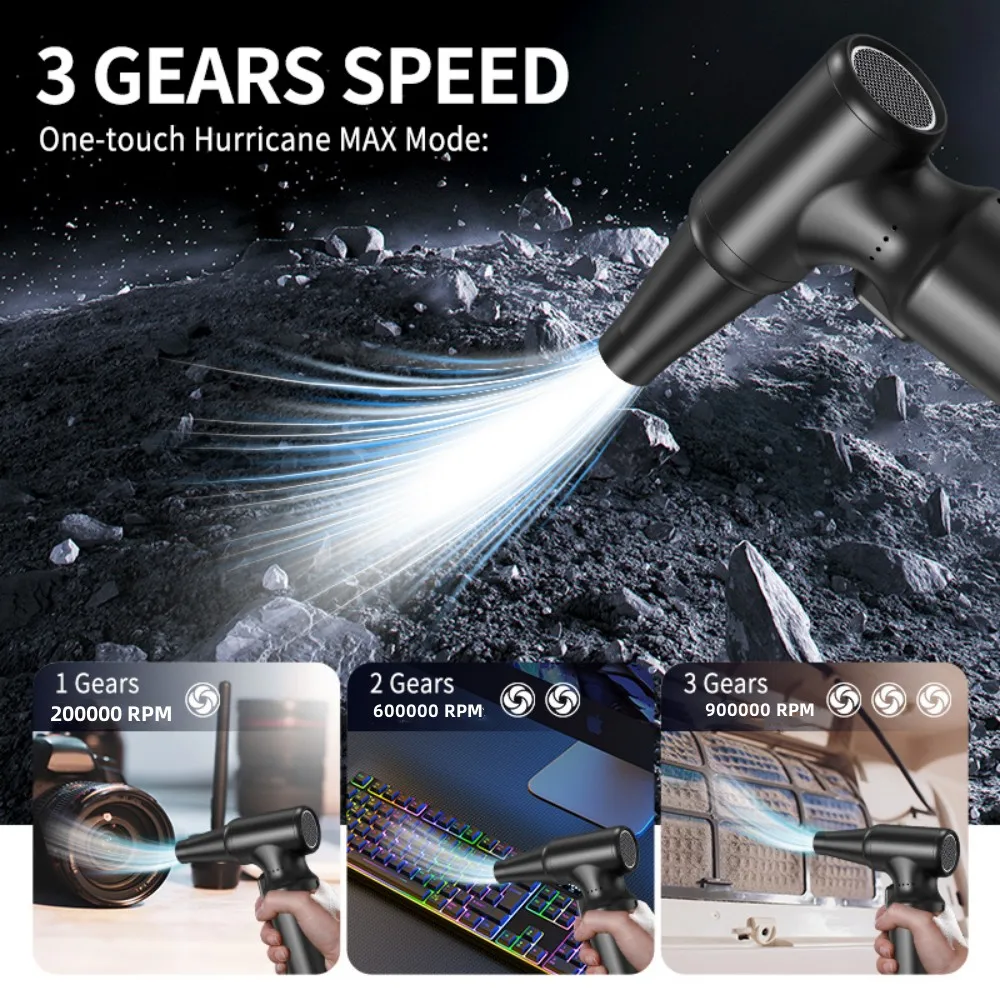 

900000 об/мин, мощный турбовентилятор, перезаряжаемый вентилятор, бесщеточный турбоструйный вентилятор, электрическая воздушная тряпка, сушилка, пылесос