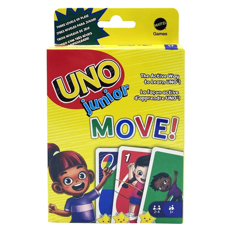 UNO Junior Move! Minions NARUTO The Legend of Zelda Funny Entertainment Board Game with Mattel Games Mouse Family Cards