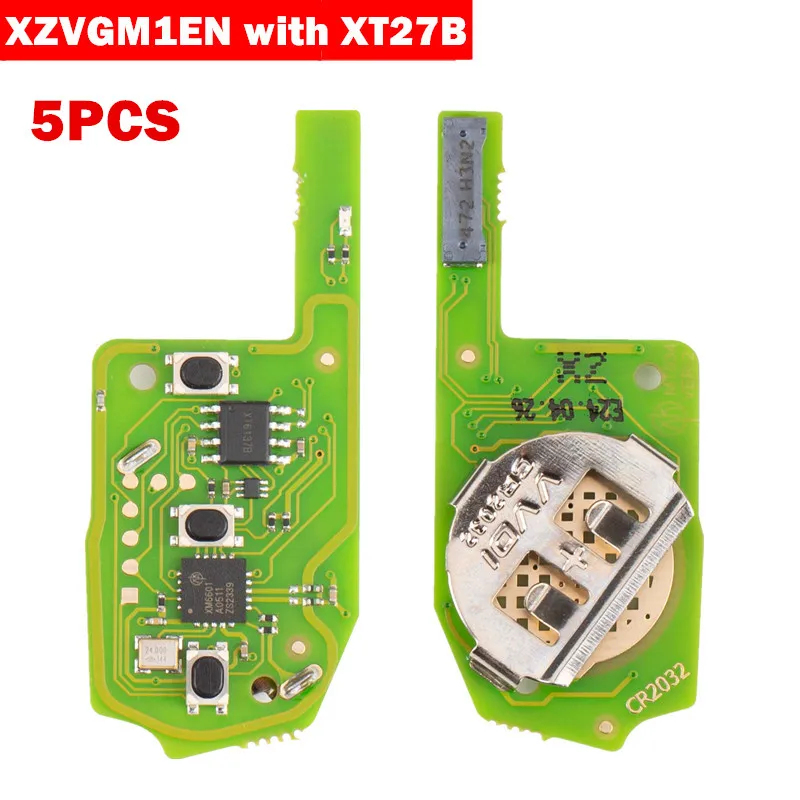 5PCS Xhorse XZVGM1EN with XT27B Chip MQB48 Special PCB Board 3 Buttons Exclusively for VW