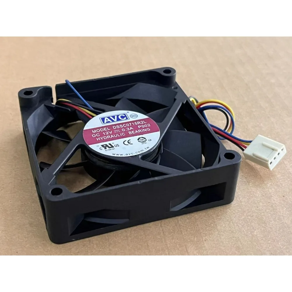 NEW Fan DSSC0715R2L 12V 0.3A 7020 7cm 4-wire PWM Intelligent Temperature Control CPU Cooling Fan Silent CPU Fans DC12V 0.3A