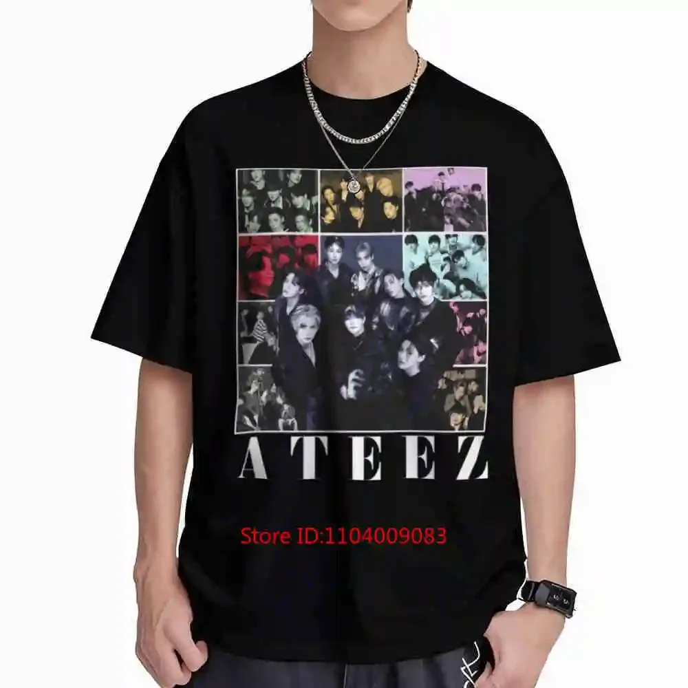 Ateez Kpop Vintage Short Sleeve Tee 100% Cotton T-Shirt