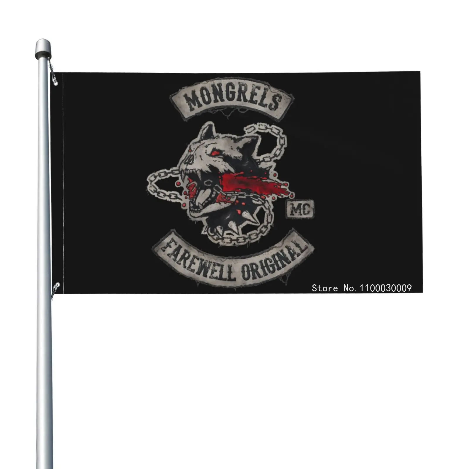 Copia De Mongrel Days Gone Flag Banner Decor Promotion Free Design Sport Outdoor Sports Advertisement