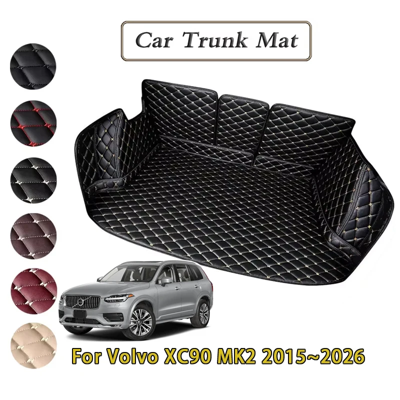 

Коврики в багажник автомобиля для Volvo XC90 MK2 2015 ~ 2026 5 мест, 7 сидений, грязеотталкивающие, полностью коврики, роскошный задний грузовой лоток, автоаксессуары 2025