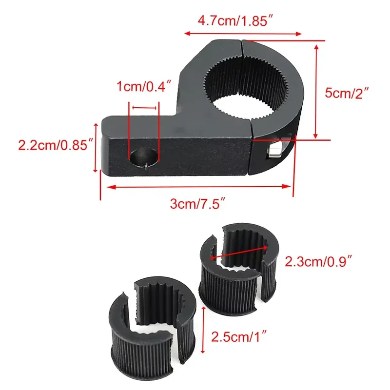 Universal LED Light Strip Mounting Bracket Pipe Clamp for Off Road 4x4 Accessories Fog Light Bumper Lamp Holder