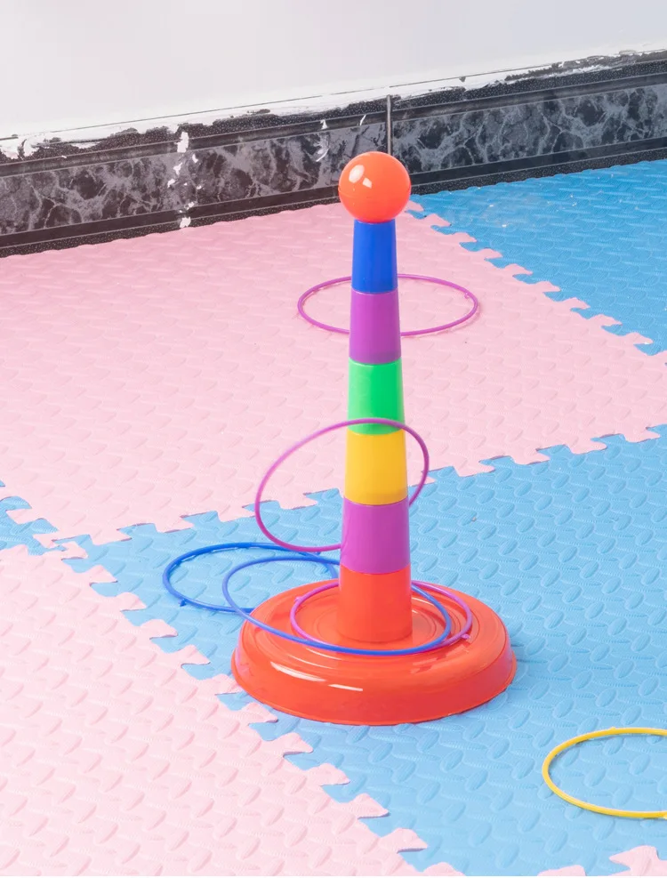 10 stücke Kunststoff Ringe Spiel Kinder Ring Werfen Booth Karneval Outdoor Sport Spielzeug Werfen Geschwindigkeit Agility Training Spiele Zufällige Farbe