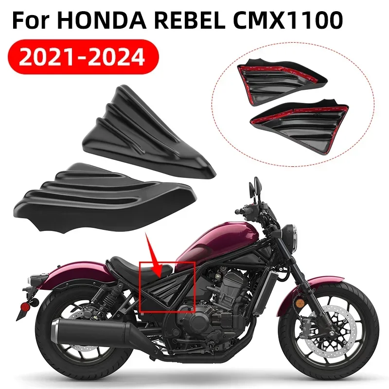 Motorcycle Matte Black Side Frame Cover Panel Engine Guard Fairing Left Right For Honda Rebel 1100 CMX1100 2021 2024 2023 2022 - Image 4