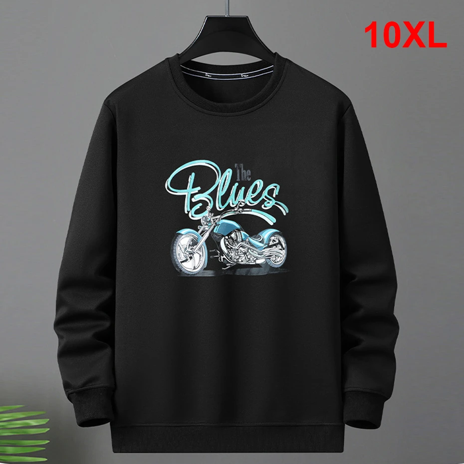 

Motorcycle Print Sweatshirts Men 10XL Plus Size Pullover Fashion Casual Sweatshirt Male Spring Autumn Sweatshirt Big Size 10XL