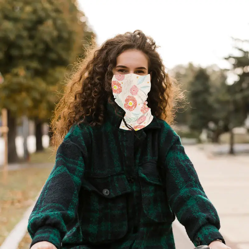 Custom Printed Neck Gaiter Face Mask, Seamless Bandana Scarf, UV Protection Cycling Face Cover, Can Custom Your Own Image for Ou