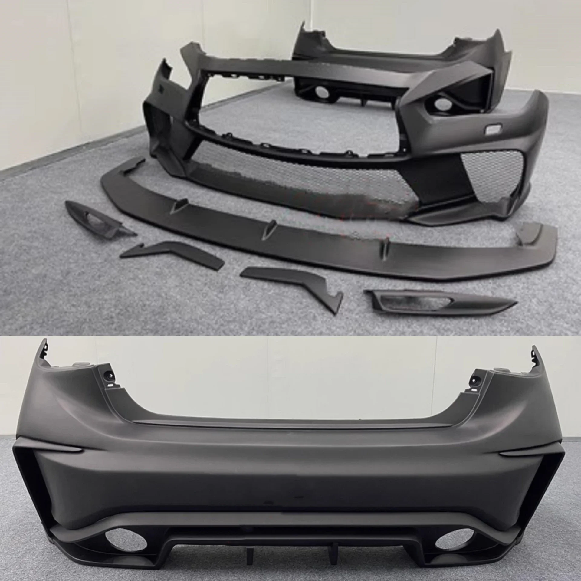 Body Kit Resin Front Rear Bumper Assembly for Infiniti Q50 Convert Surround Car Accessories