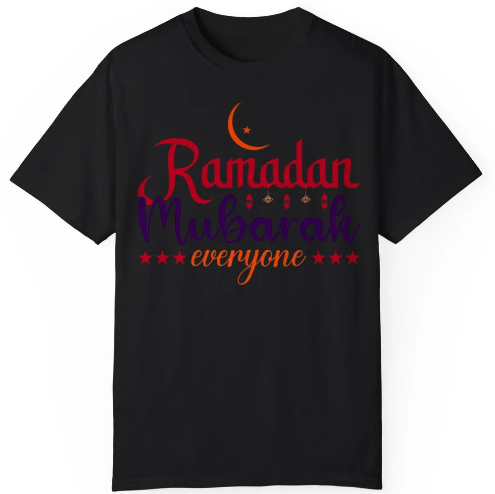 Ramadan Mubarak Muharram Celebration Perfect Gift Unisex T-Shirt S-5XLHigh Quality 100%Cotton Short Sleeve