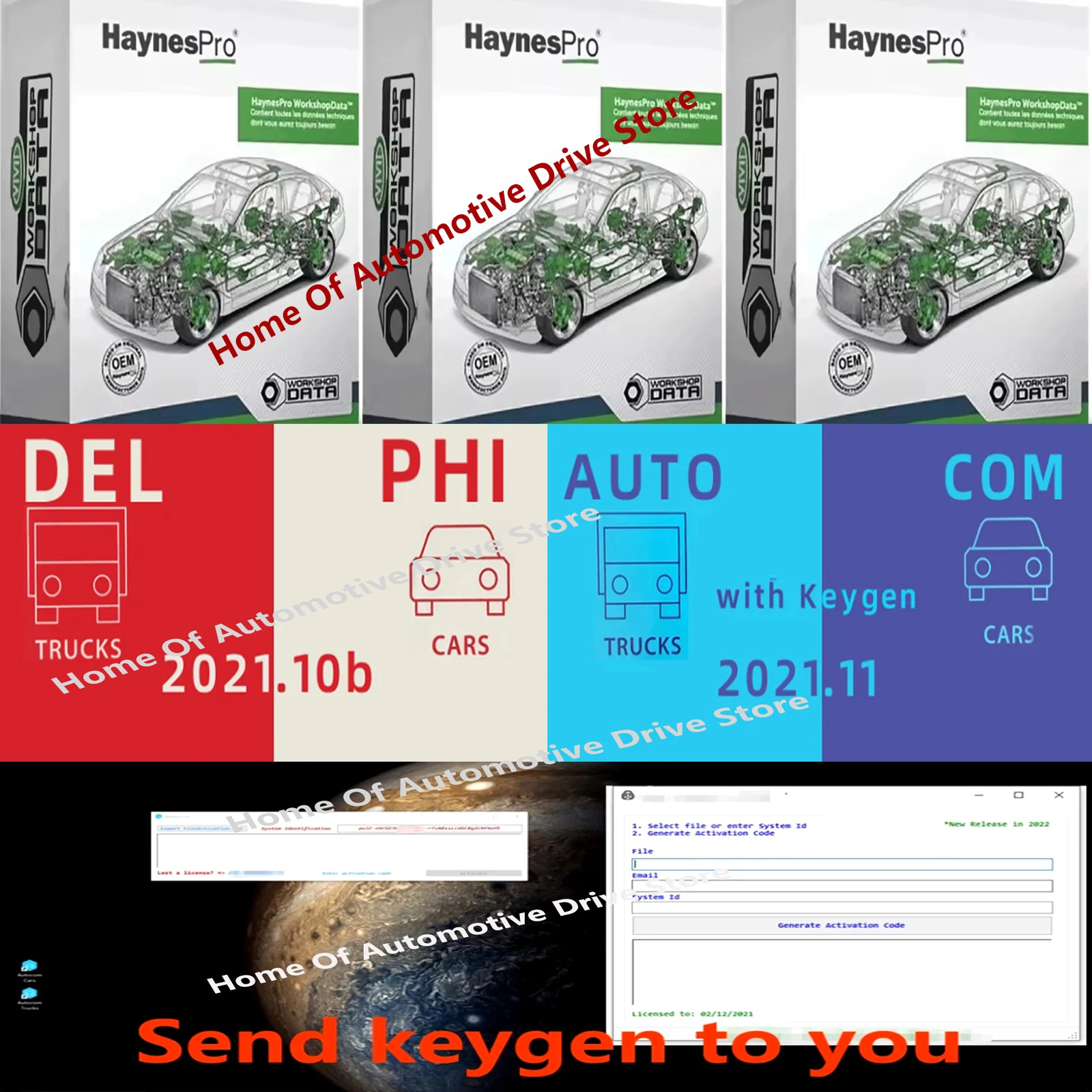 

2025 Delphis 2021.10b with keygen&Autocoms Codings OBD2 Diagnostic tool &HAYNES PRO 2015 Latest Vivid (Atris-Technik)Software