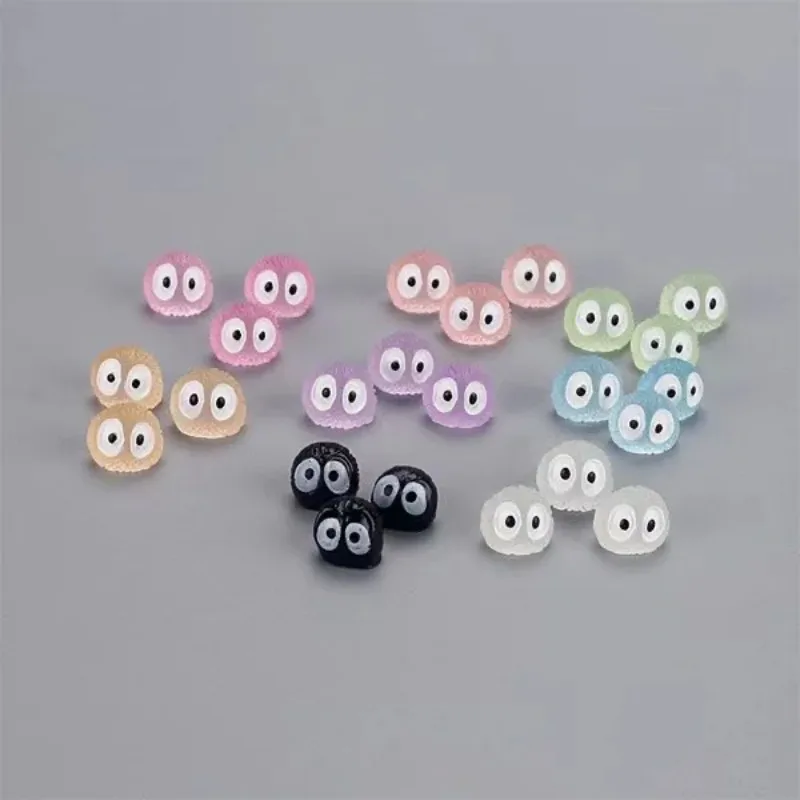 1-200Pcs Luminous Mini Resin Ghost Tree Elves Decorations Glow in The Dark Fairy Garden for Cake/Party Decor Glowing Miniature view 5