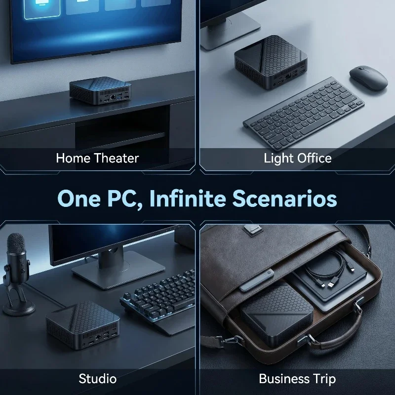 Mini PC gaming Intal Core i9 10980HK i3 6100U WIFI 6 BT5.2 Special Computer Windows 11 Pro SSD 1TB RAM 16GB 32GB PC Gamer view 6