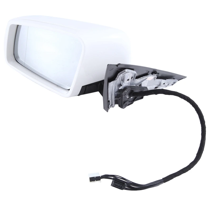 Side Door Power Rear View Mirror Assembly White For Mercedes Benz W221 S Class S300 S400 S500 S550 2010-2013