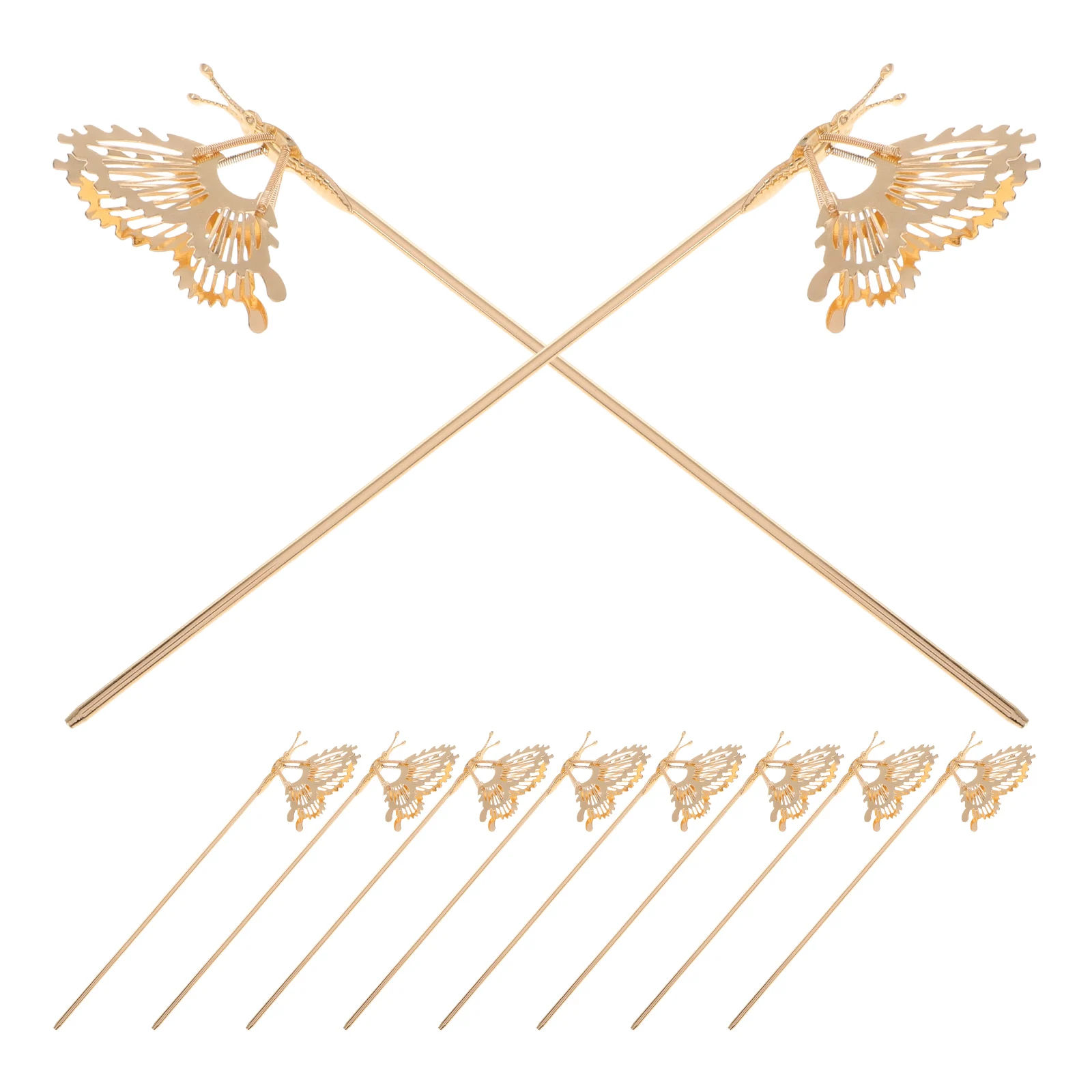 

10 Pcs Hairpin Elegant Wedding Accessories Hair Pins Decorative Hair Pins for Women Girls Metal Chopsticks Hanfu DIY